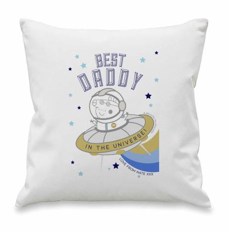 Personalised Peppa Pig Best Daddy Cushion £19.99